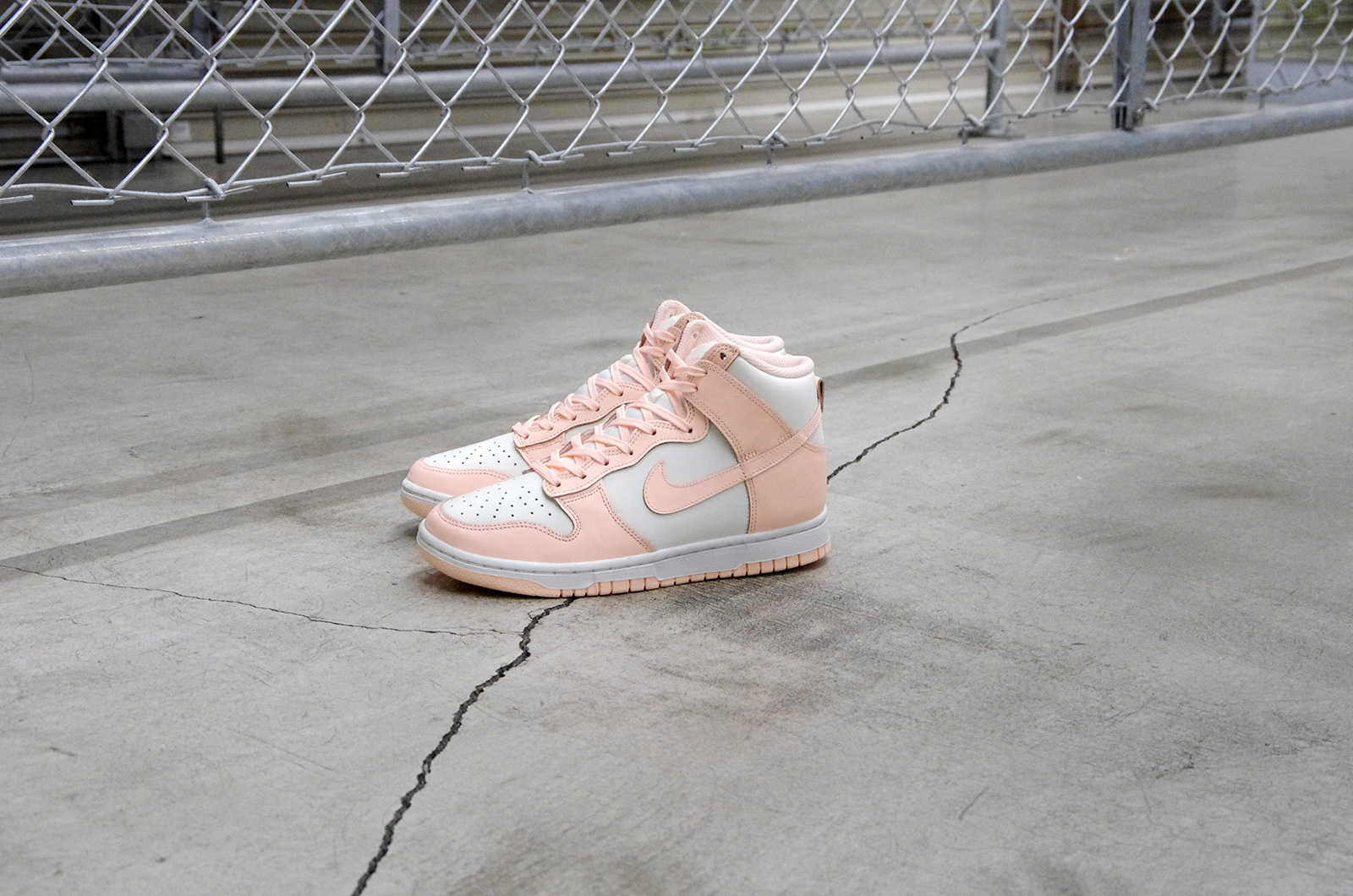 crimson tint dunk high on feet