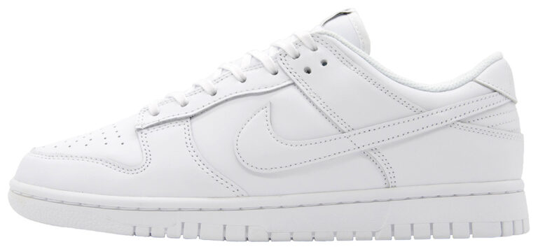 nike dunk low triple white release date