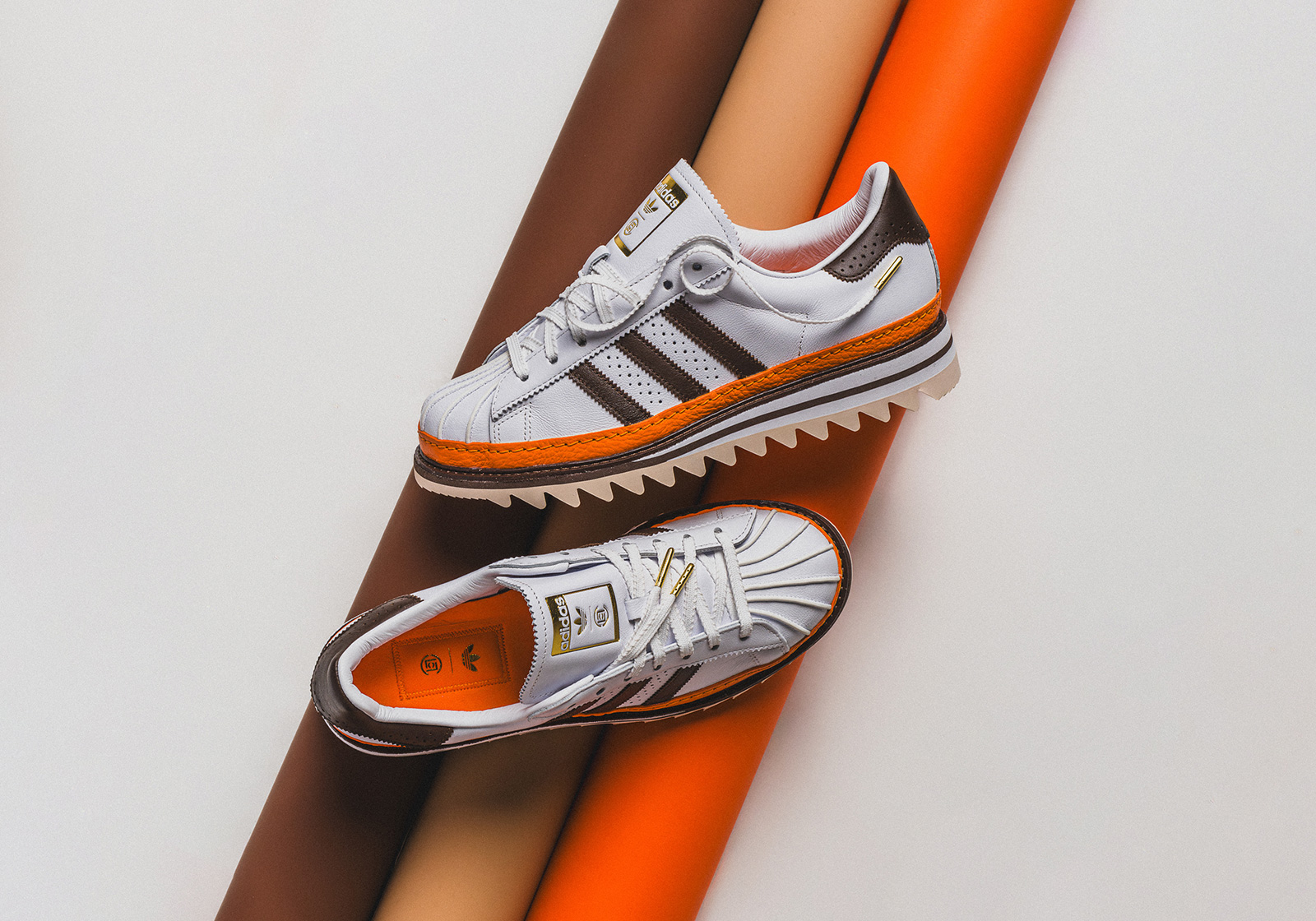 adidas Originals CLOT EX ORANGE SUPERSTAR BY EC“EDISON CHEN / CLOT